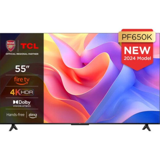 TCL PF650K 55-inch 4K HDR PRO Smart Fire TV (with Freely feature) - 55PF650K